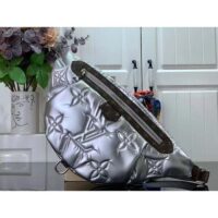 Louis Vuitton Women LV Pillow Maxi Bumbag Silver Recycled Metallic Nylon (8)