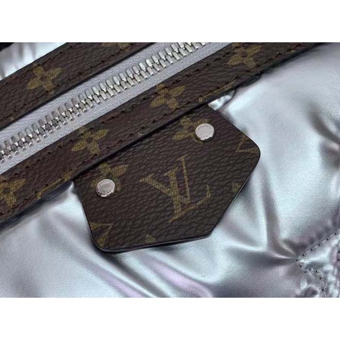 Louis Vuitton Nylon Monogram Canvas Maxi Bumbag Silver