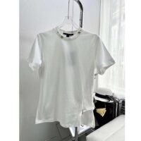 Louis Vuitton Women LV Side Strap T-Shirt Cotton White Regular Fit (13)