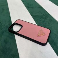Prada Wome Saffiano Cover for iPhone 12 Mini-Pink (1)