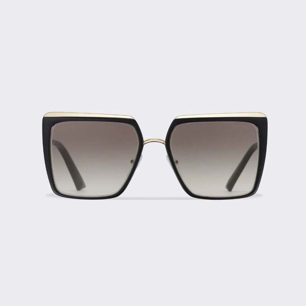 Prada Women Cinéma Sunglasses of the Iconic Prada Cinéma Collection with Sophisticated-Black