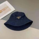 Prada Women Denim Bucket Hat-Navy – Bild 5