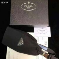 Prada Women Re-Nylon Headband-Black (1)