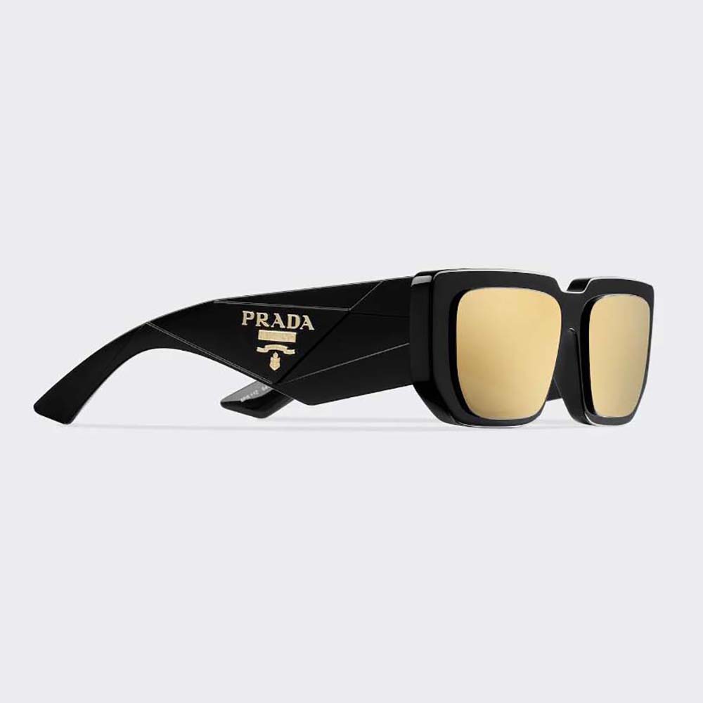 Prada Women Symbole Sunglasses with Traditional Prada Triangle Logo-Black (2)