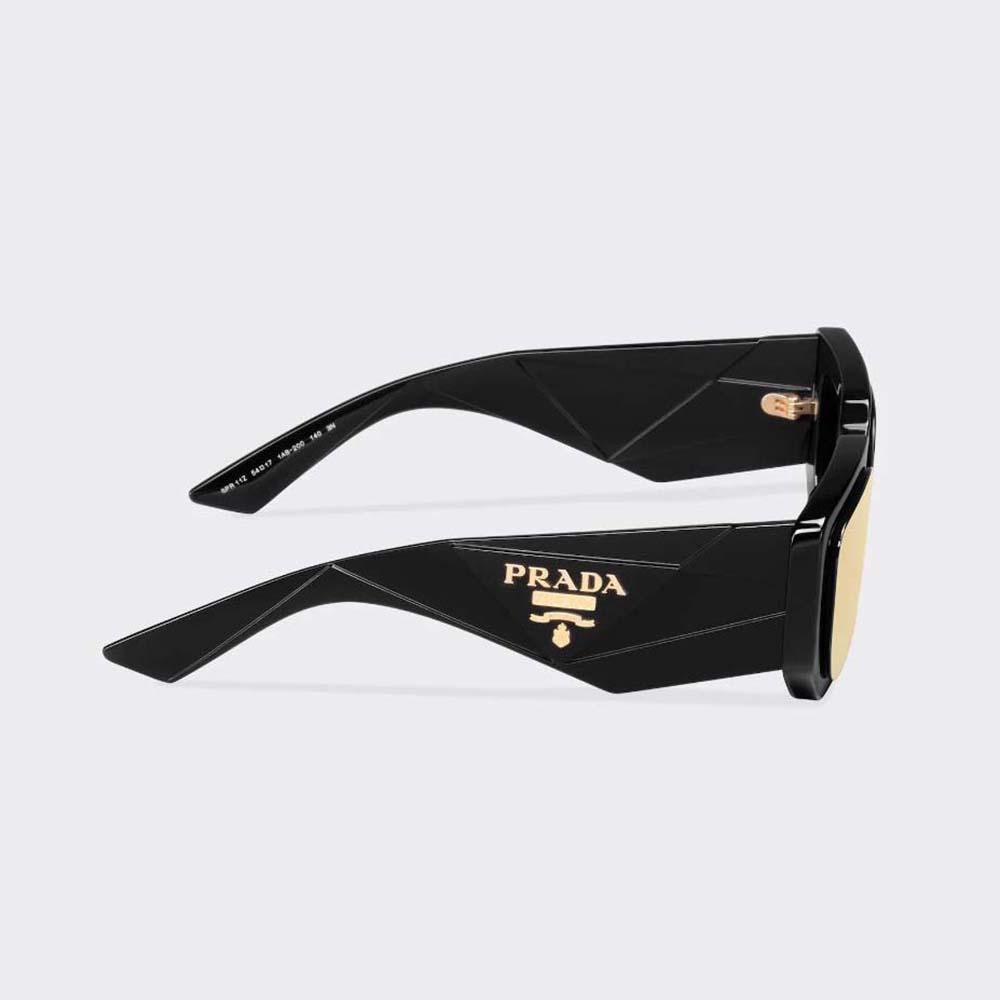 Prada Women Symbole Sunglasses with Traditional Prada Triangle Logo-Black (3)