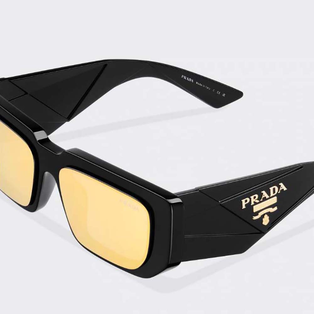Prada Women Symbole Sunglasses with Traditional Prada Triangle Logo-Black (4)