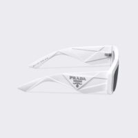 Prada Women Symbole Sunglasses with Traditional Prada Triangle Logo-White (1)