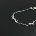 Saint Laurent YSL Women Opyum Charm Bracelet in Metal and Rhinestone - immagine 6