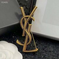 Saint Laurent YSL Women Opyum Ysl Snake Brooch in Metal (1)