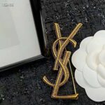 Saint Laurent YSL Women Opyum Ysl Snake Brooch in Metal - Bild 3
