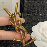 Saint Laurent YSL Women Opyum Ysl Snake Brooch in Metal (1)