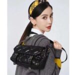 Dior Unisex CD Small Diorcamp Bag Black Macrocannage Calfskin - Bild 14