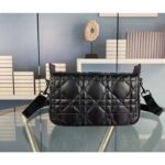 Dior Unisex CD Small Diorcamp Bag Black Macrocannage Calfskin - Bild 3