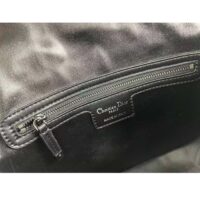 Dior Unisex CD Small Diorcamp Bag Black Macrocannage Calfskin (14)