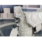 Dior Unisex CD Small Diorcamp Bag Latte Macrocannage Calfskin – Bild 9