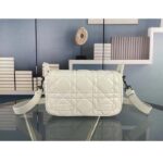 Dior Unisex CD Small Diorcamp Bag Latte Macrocannage Calfskin – Bild 3