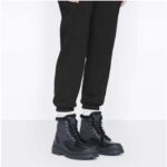 Dior Unisex Dior Explorer Ankle Boot Black Smooth Calfskin Oblique Jacquard - Image 11