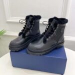 Dior Unisex Dior Explorer Ankle Boot Black Smooth Calfskin Oblique Jacquard - Image 5