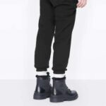 Dior Unisex Dior Explorer Ankle Boot Black Smooth Calfskin Oblique Jacquard - Image 12