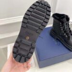 Dior Unisex Dior Explorer Ankle Boot Black Smooth Calfskin Oblique Jacquard - Image 10