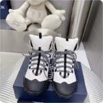 Dior Unisex Shoes CD Diorizon Hiking Boot Gray Technical Mesh Black Rubber - Imagen 3