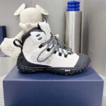 Dior Unisex Shoes CD Diorizon Hiking Boot Gray Technical Mesh Black Rubber - Imagen 2