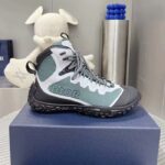 Dior Unisex Shoes CD Diorizon Hiking Boot Green Gray Technical Mesh Black Rubber - immagine 2