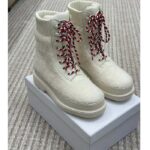 Dior Women CD Dior DiorAlps Ankle Hike Boot White Calfskin Shearling – Bild 2