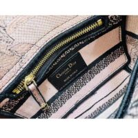 Dior Women CD Medium Lady D-Lite Bag Powder Pink Jardin Botanique Embroidery (1)