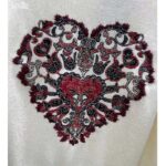 Dior Women CD Sweater Ecru Technical Cashmere Wool Knit Dior Bandana Motif - Image 4