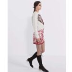 Dior Women CD Sweater Ecru Technical Cashmere Wool Knit Dior Bandana Motif - Image 13