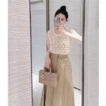 Dior Women CD Twin-Set Vest Ecru Cashmere Silk Mohair Knit Cashmere Silk - Bild 14