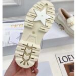 Dior Women Shoes CD Dior Code Loafer White Brushed Calfskin White Shearling - Image 10