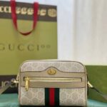 Gucci GG Women Ophidia GG Mini Bag Beige Ebony GG Supreme Canvas - Image 2