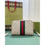 Gucci GG Women Ophidia GG Mini Bag Beige Ebony GG Supreme Canvas - Image 4