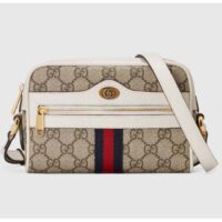 Gucci GG Women Ophidia GG Mini Bag Beige Ebony GG Supreme Canvas (5)