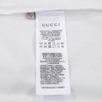 Gucci Men GG Adidas x Gucci Cotton Jersey Ivory Trefoil Print Crewneck Short Sleeves
