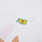 Gucci Women GG Adidas x Gucci Cotton Jersey Ivory Trefoil Print Crewneck Short Sleeves – Bild 9