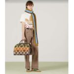 Gucci Men GG Adidas x Gucci Cotton Jersey Ivory Trefoil Print Crewneck Short Sleeves - Image 12