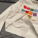 Gucci Women GG Cotton Jersey Sweatshirt Crewneck Rib Cotton Long Sleeves - Bild 9