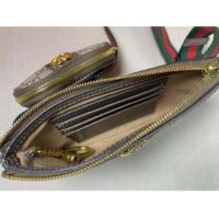 Gucci Unisex Ophidia GG Heart Utility Belt Coin Purse Pouch Beige Ebony Supreme Canvas (10)