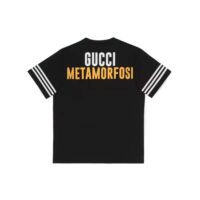 Gucci Women GG Adidas x Gucci Cotton T-Shirt Features the Gucci Trefoil Print (1)