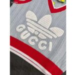 Gucci Men GG Adidas x Gucci Rib Stitch Sleeveless Top Cotton Trefoil Embroidery Knit V-Neck – Bild 4
