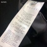 Gucci Men GG Canvas Nylon Zip Jacket Beige Ebony Black Quilted High Neck - immagine 7