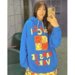 Gucci Women GG Cotton Jersey Sweatshirt Turquoise Felted Cotton Jersey Long Sleeves - Image 9