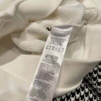 Gucci Women GG Logo Bunny Print Hooded Cotton Sweatshirt Off White Cotton Jersey (5)