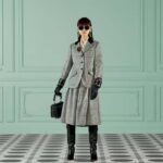 Gucci Women GG Prince Wales Check Jacket Black White Long Sleeves Flap Pockets - immagine 15