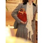 Gucci Women GG Prince Wales Check Pleated Skirt Black White Wool Button Closure - Image 13