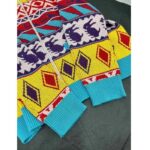 Gucci Men GG Wool Jacquard Zip Jacket Multicolor Geometric Motif Wool Bunny Label – Bild 6