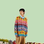 Gucci Men GG Wool Jacquard Zip Jacket Multicolor Geometric Motif Wool Bunny Label – Bild 12